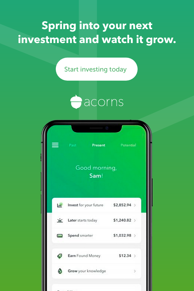 In-app mobile ad concept for Acorns: B