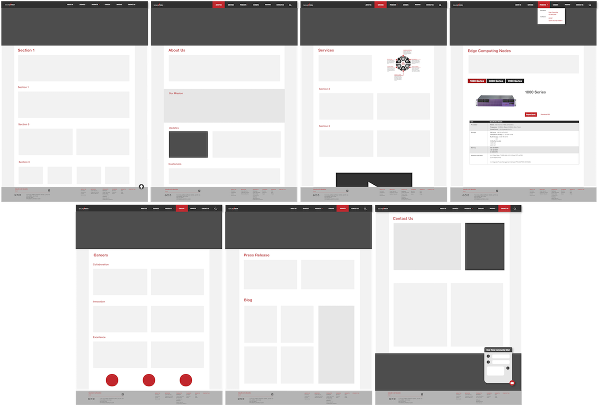 Lo-Fi Web Mockups